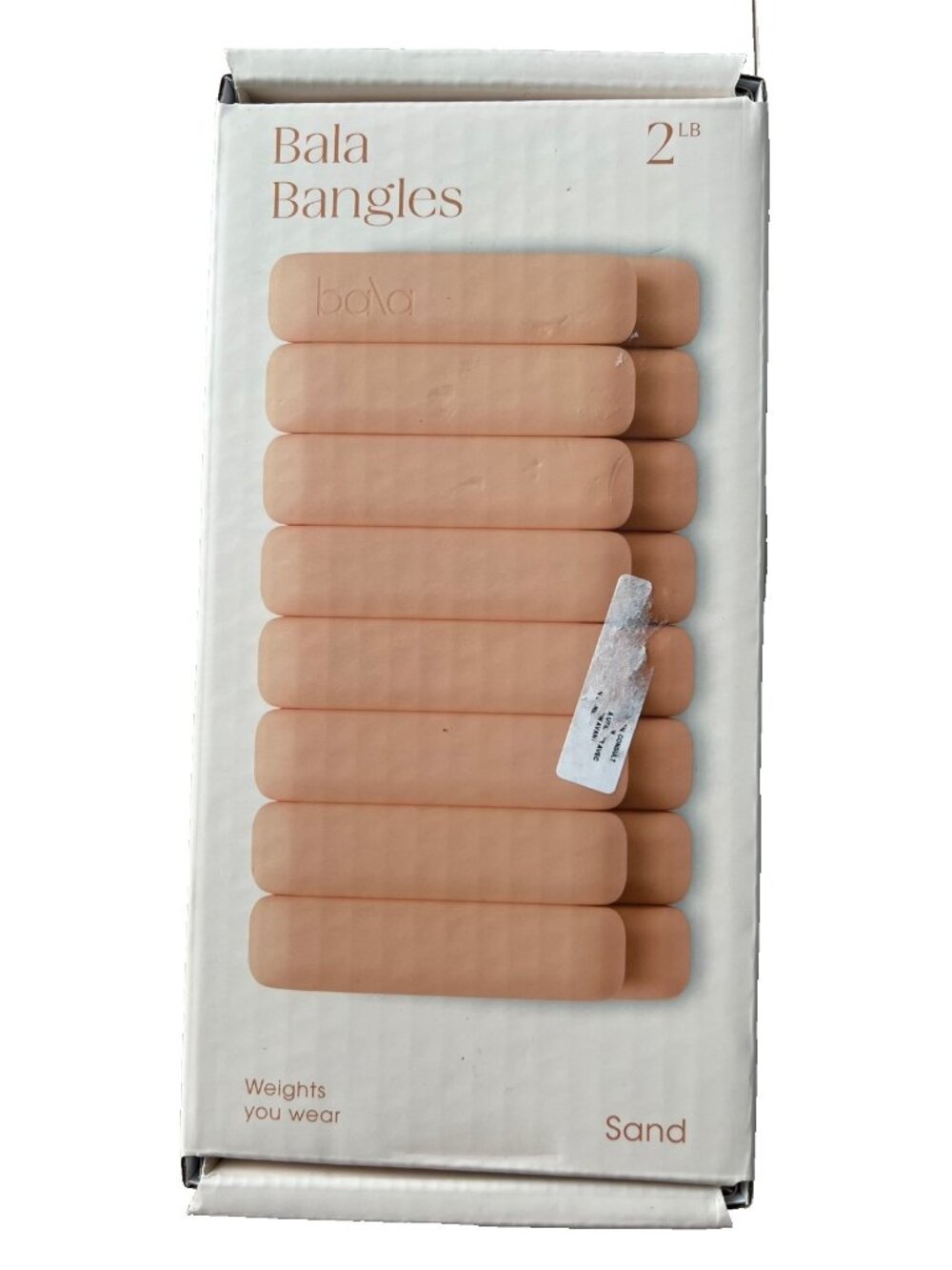 Bala Wrist / Ankle 2 LB Weight Bangles w/ Carry Case in Sand